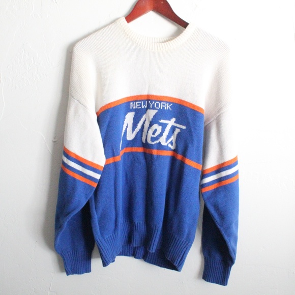 Vintage Sweaters - Vintage New York Mets Sweater
